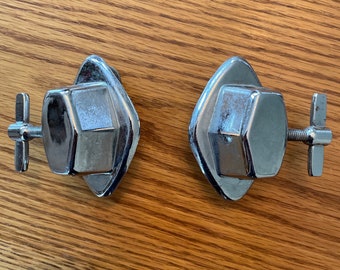 Pair of vintage spur / cymbal mounts