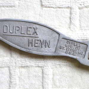 Vintage Duplex Heyn bass drum pedal foot board, Vintage Drums