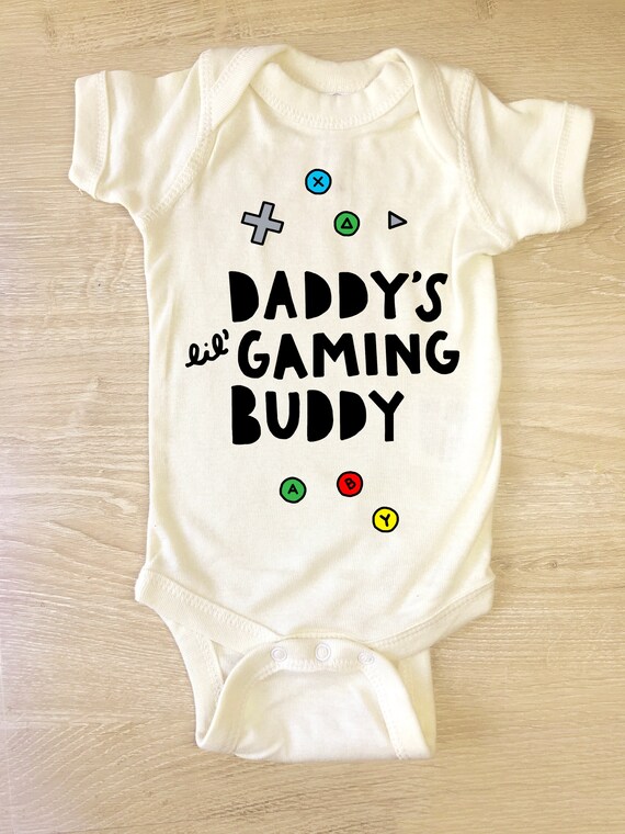 Player 1 And Player 2 Gamer T Shirt Daddy And Baby Xbox Dad Gift Funny Humour