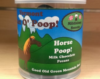 Vermont Can O' Poop - Horse Poop (Milk Chocolate Pecans)