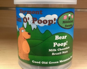 Vermont Can O' Poop - Bear Poop (Milk Chocolate Brazil Nuts)