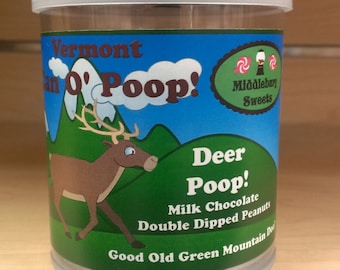 Vermont Can O' Poop - Deer Poop (Milk Chocolate Double Dipped Peanuts)