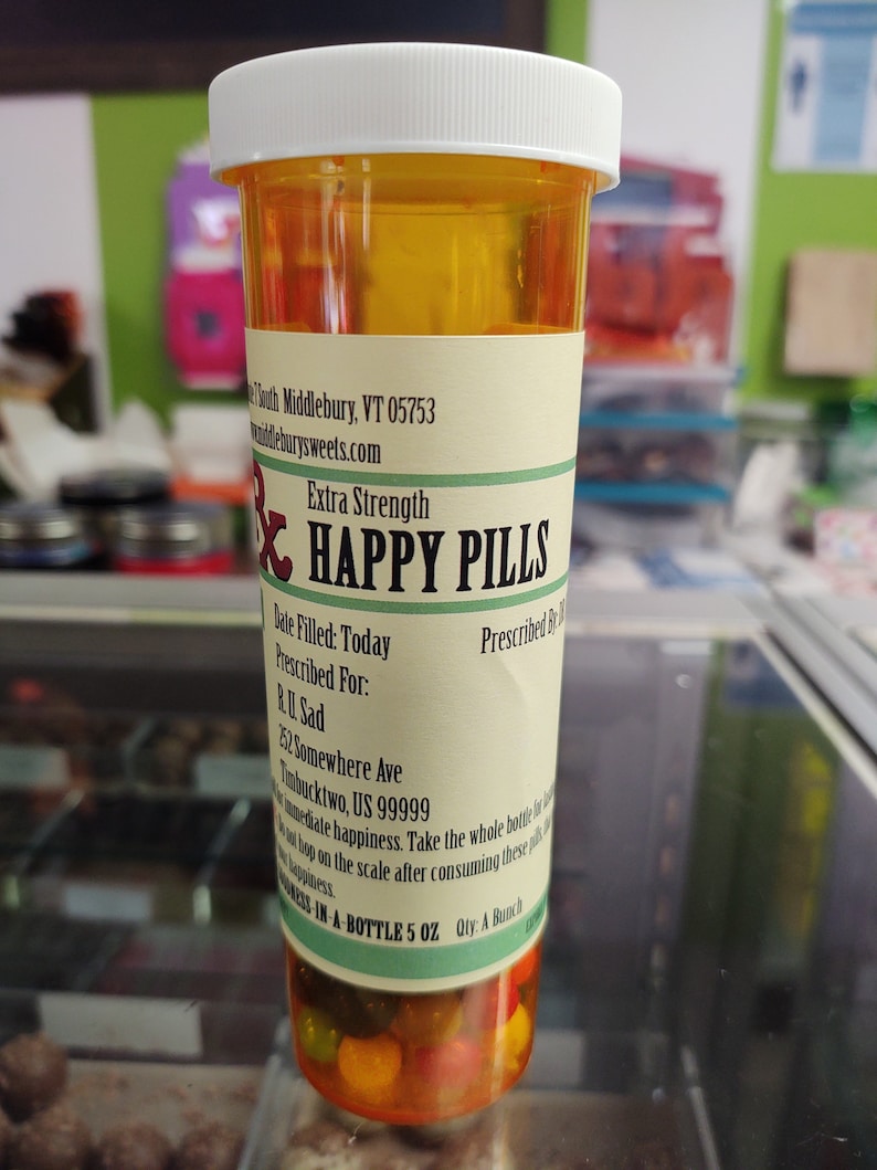 Candy Filled Prescriptions - Happy Pills - Etsy