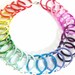 Custom Rainbow Stitch Marker Set - Radiant Color Scheme | Rainbow Rings | Snag Free Knitting Stitch Markers | Knitting Gift | Christmas Gift