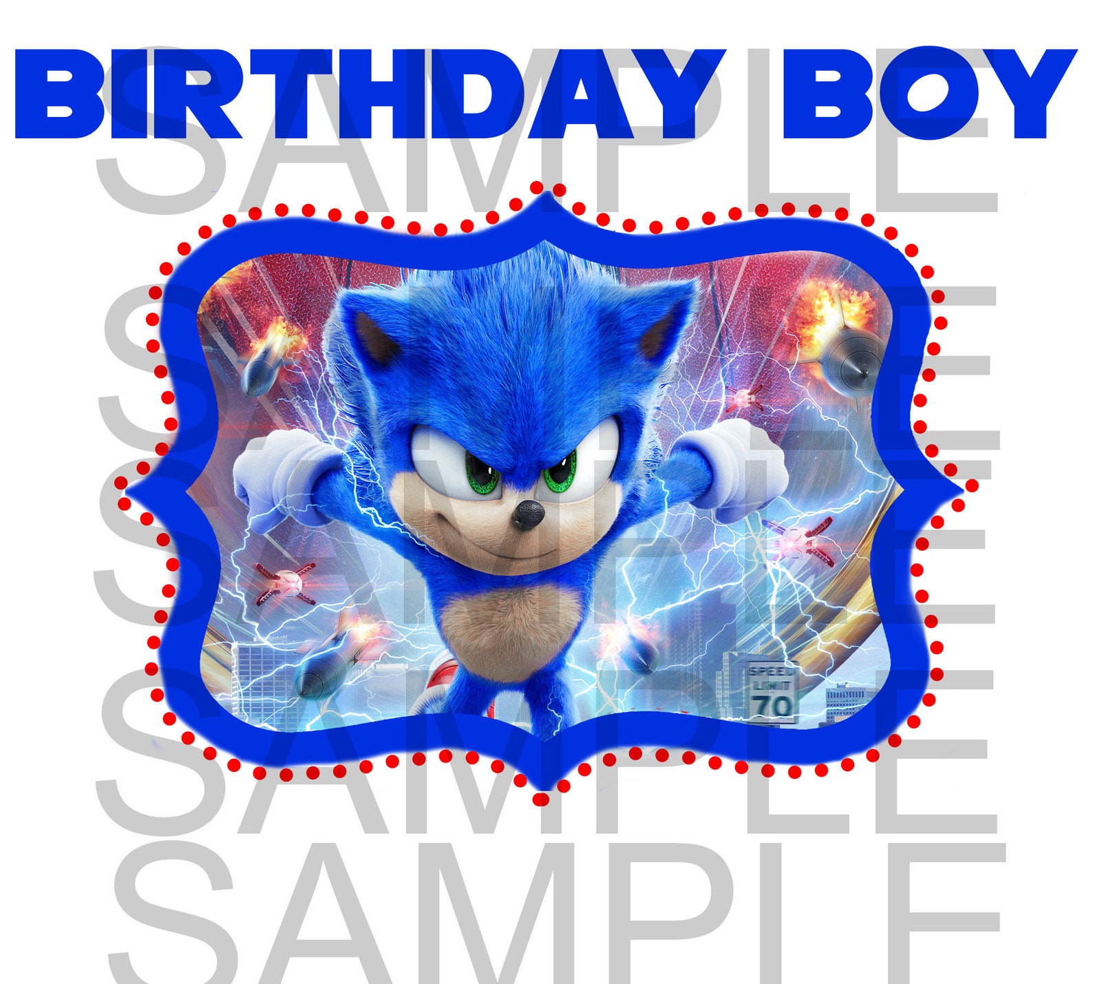 Sonic Hedgehog Happy Birthday