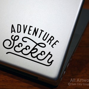 Adventure Seeker Decal, Adventurer Sticker - Outdoor Recreation, Exploration, Travel, Vinyl Decal, Vinyl Sticker - Car Decal, Laptop Sticker