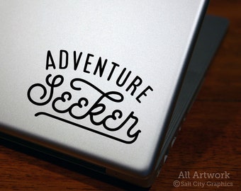 Adventure Seeker - Laptop Decal, Vinyl Sticker Quote, Vinyl Decal - Adventure Decal, Car Decal, Laptop Sticker, Window Decal, Bumper Sticker