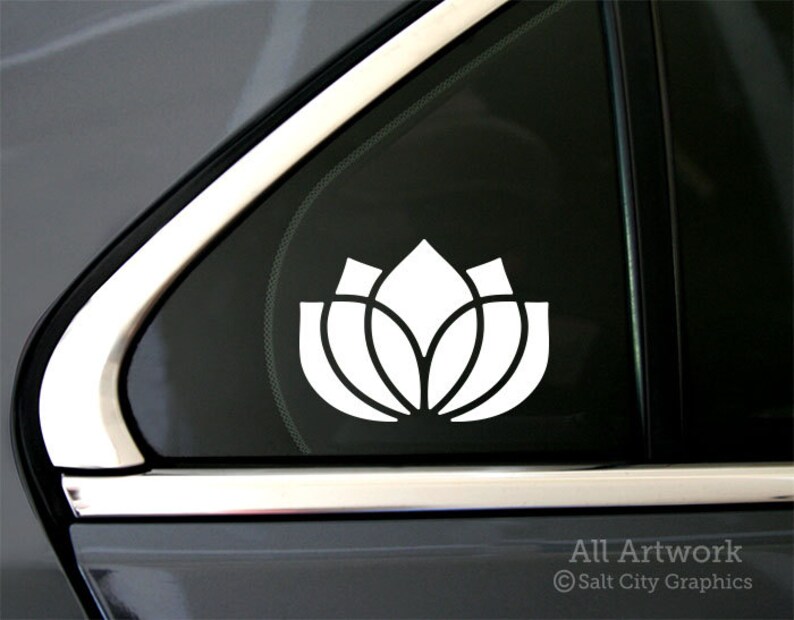 Lotus Flower Sticker Lotus Flower Decal Yoga Symbol Etsy