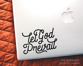 Let God Prevail Decal, Quote Sticker - President Nelson Quote, Prophet Counsel, God's Will, Israel, LDS - Vinyl, Laptop Sticker, Car Decal