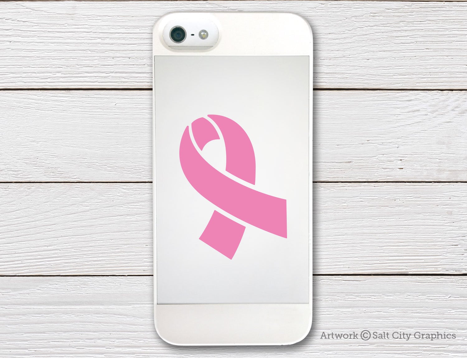 12 -1.25x2 Pink Ribbons for Breast Cancer Awareness-Laptop Tablet Cell Car