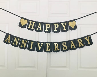 anniversary banner etsy
