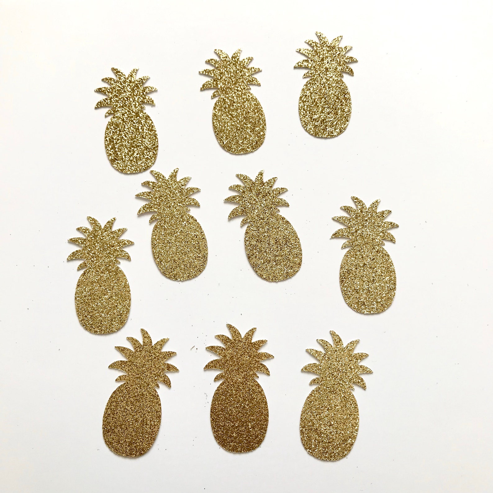 Pineapple Paper Confetti Pineapple Cut Out Pineapple Die Etsy