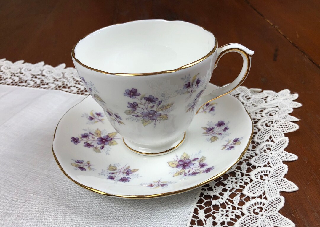 Duchess Bone China Tea Cup and Saucer in woodside Etsy