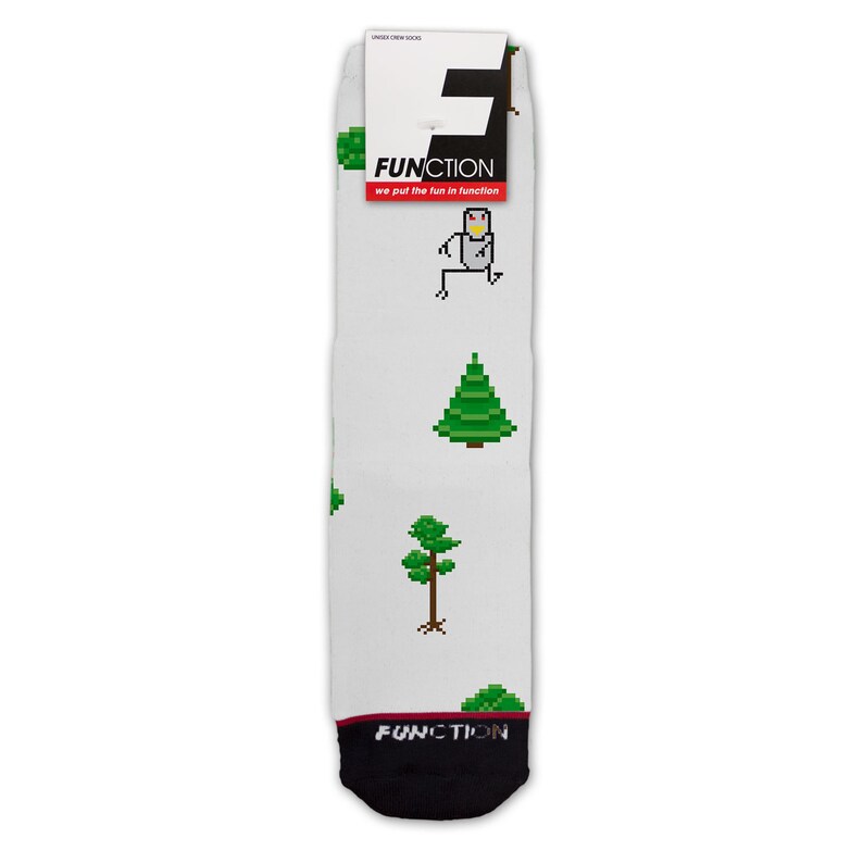 8 Bit Sasquatch Skier Fashion Socks Function