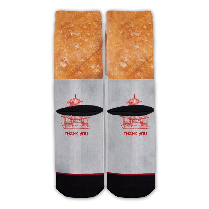 Function Chinese Egg Roll Fashion Sock