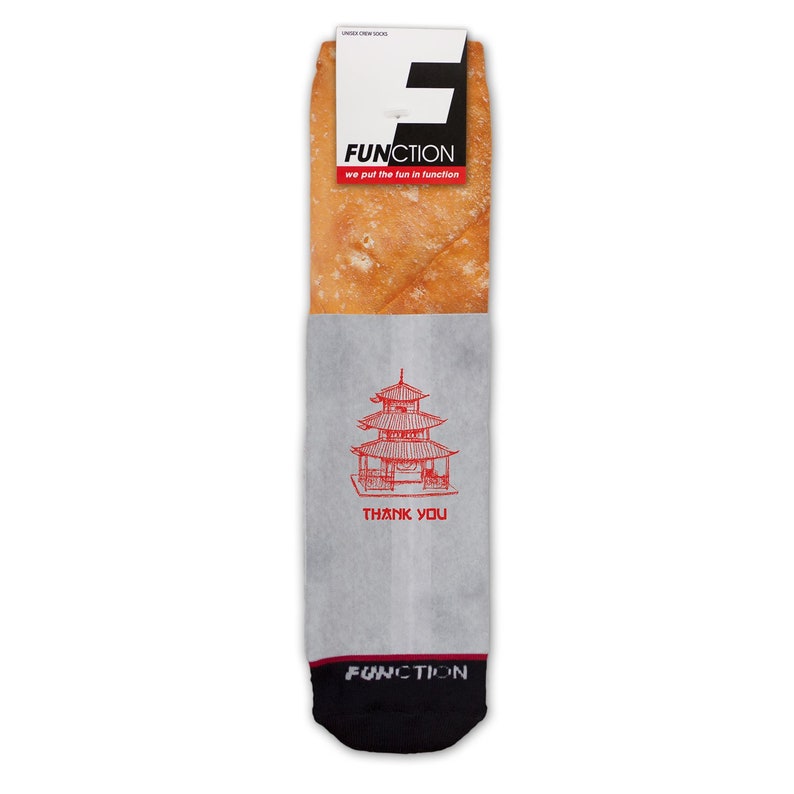 Function Chinese Egg Roll Fashion Sock