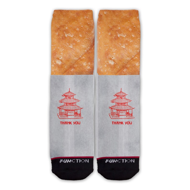 Function Chinese Egg Roll Fashion Sock