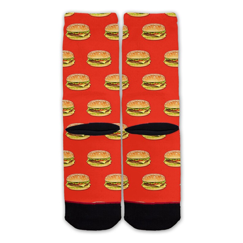 Realistic Cheeseburger Pattern Fashion Socks Function