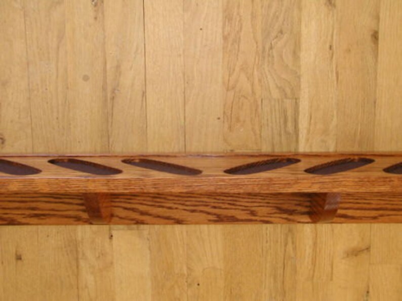 Personalized 10gun Solid Oak Gun Rack Wall Display for Rifles Etsy