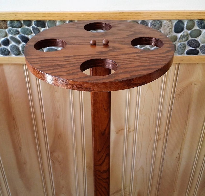 Rotating Gun Rack 4gun Oak Rifle / Shotgun Display Etsy