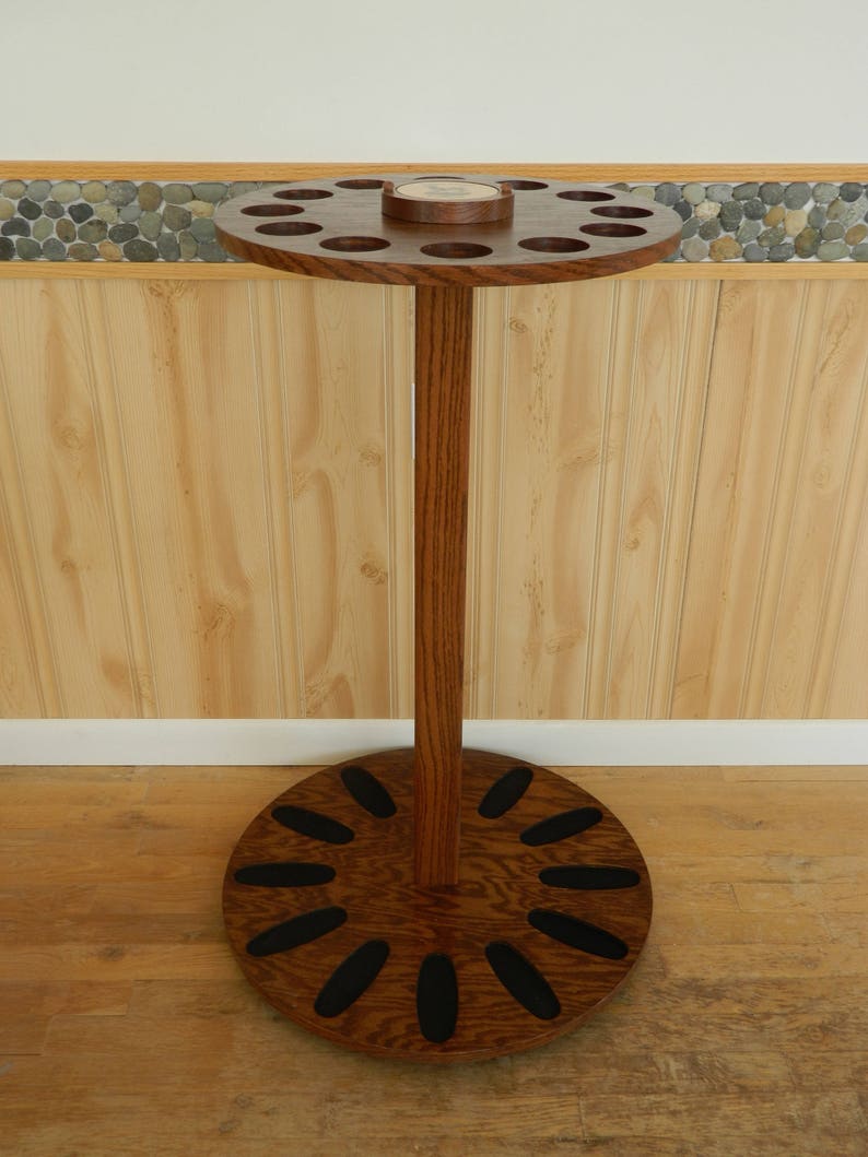 12 Gun Rotating Gun Rack Oak Wood Personalized American Made Etsy