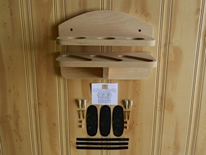 Gun Rack 3gun Wall Display Solid Oak Wood Unfinished Etsy