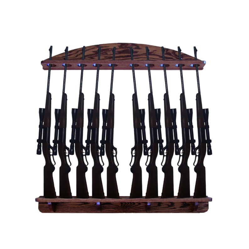 Secure A Scope Rack Solid Oak Arch Top Gun Rack – Two-direction Rifle Display - Etsy