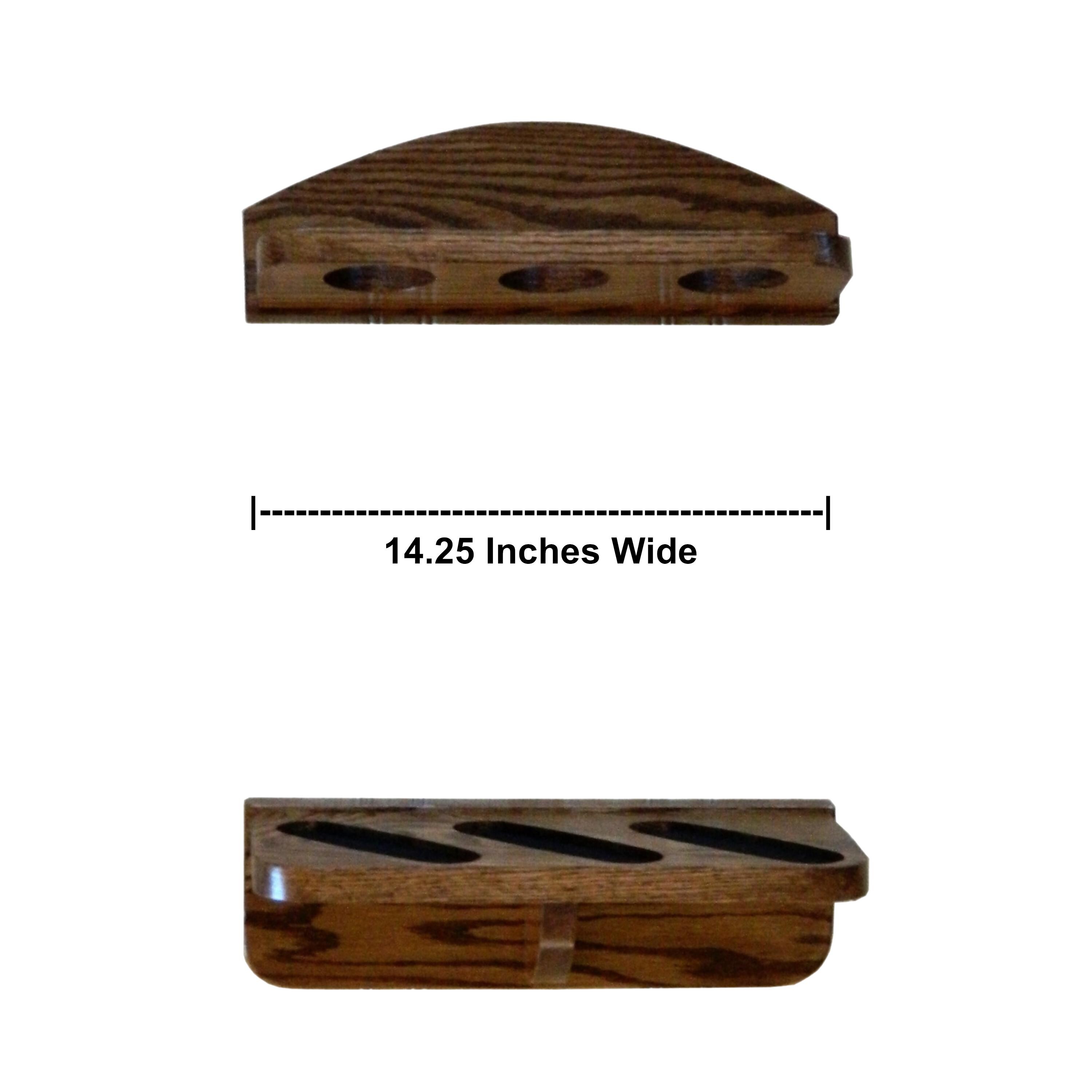 Wall Gun Rack, 3 Gun Rack, Solid Oak Rifle & Shotgun Display, Handmade ...