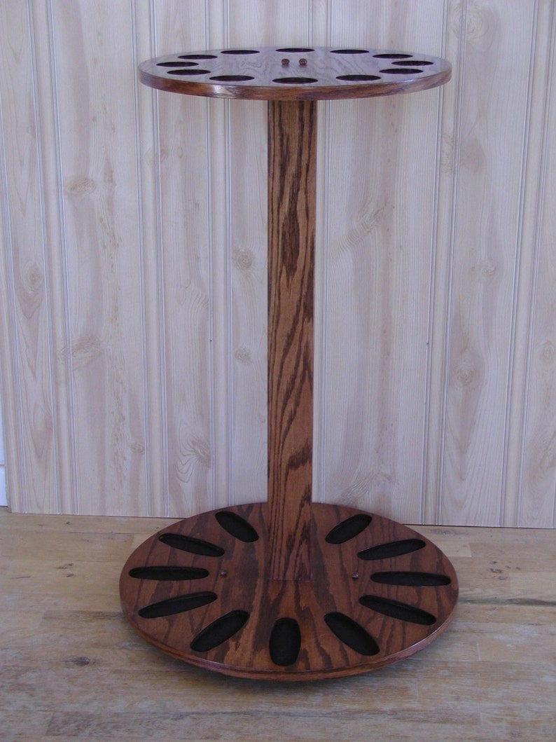 Rotating Gun Rack 12Gun Oak Rifle / Shotgun Display Etsy