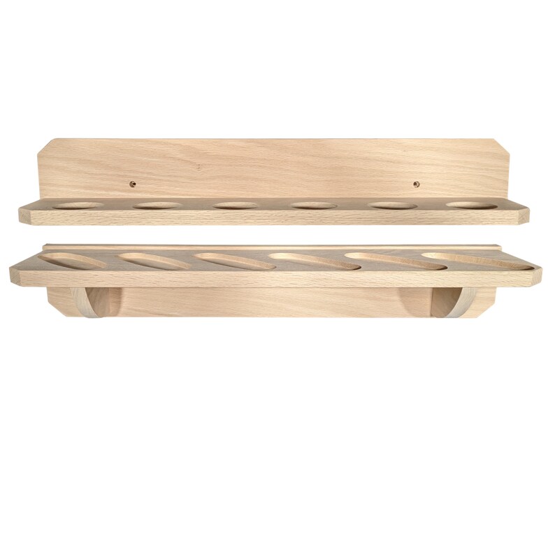 Gun Rack 6gun Solid Oak Wall Display Unfinished Same Etsy