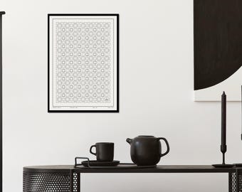 Abstract geometric illustration no. 1 | Digital art print for download | A2, A4, 50 x 70 cm vector illustration