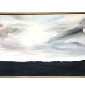 Americanflat - 16x20 Floating Canvas Black - Sand Dunes by Chaos & Wonder Design