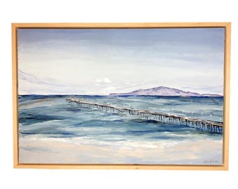 Build Together Floating Wood Frame, Natural or Black Gallery Style Picture Mount for Canvas Art and Photos, Compatible with 1.5" Deep Canvas