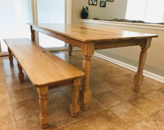 Custom Built - Mesa de comedor rural moderna