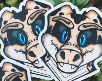 Floridile Mascot Sticker: Thick, High Resolution, Matte Finish