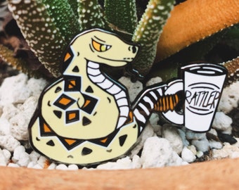 Rattlesnake Coffee Hard Enamel Pin