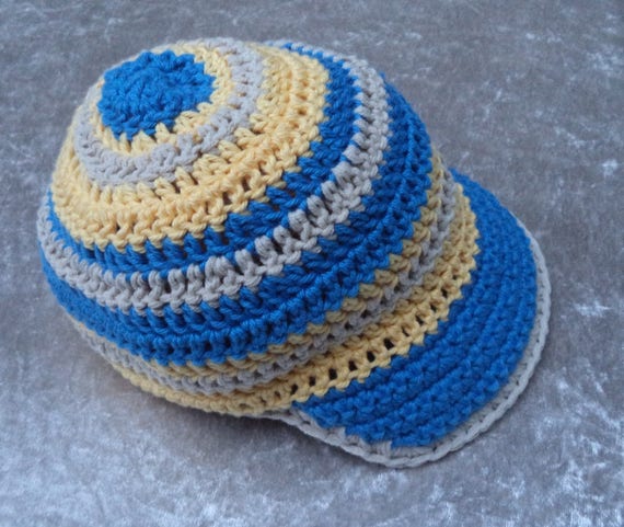 Sun visor hat baby shower crochet hat Visor CAP pattern for baby Baby cap pattern DK cotton weight Crochet PATTERN