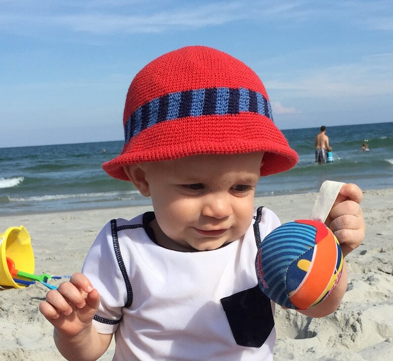 Crochet PATTERN Safari Bucket Hat Pattern for Baby Boys and Etsy
