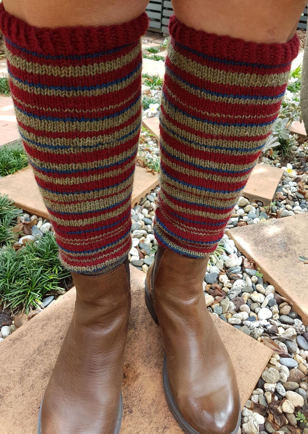 Knitting PATTERN Knit Leg Warmers Sports Weight Wool Long Etsy Australia