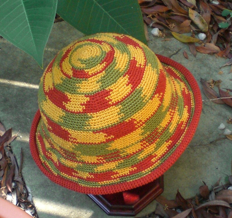 Crochet PATTERN BUCKET Hat Pattern Tapestry Crochet Etsy Australia