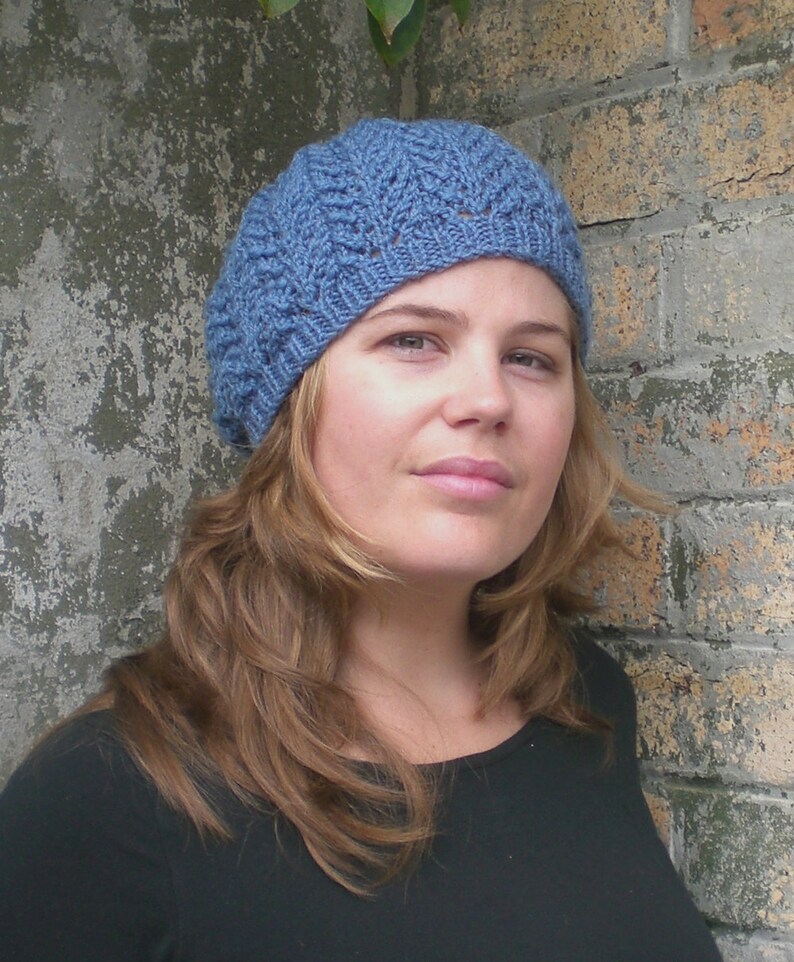 Knitting PATTERN for Women Slouchy Hat Pattern Knit Beanie Etsy
