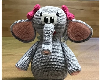 Häkelanleitung Elphina I Crochetpattern  I Pattern I Häkeln I elefant I Amigurumi