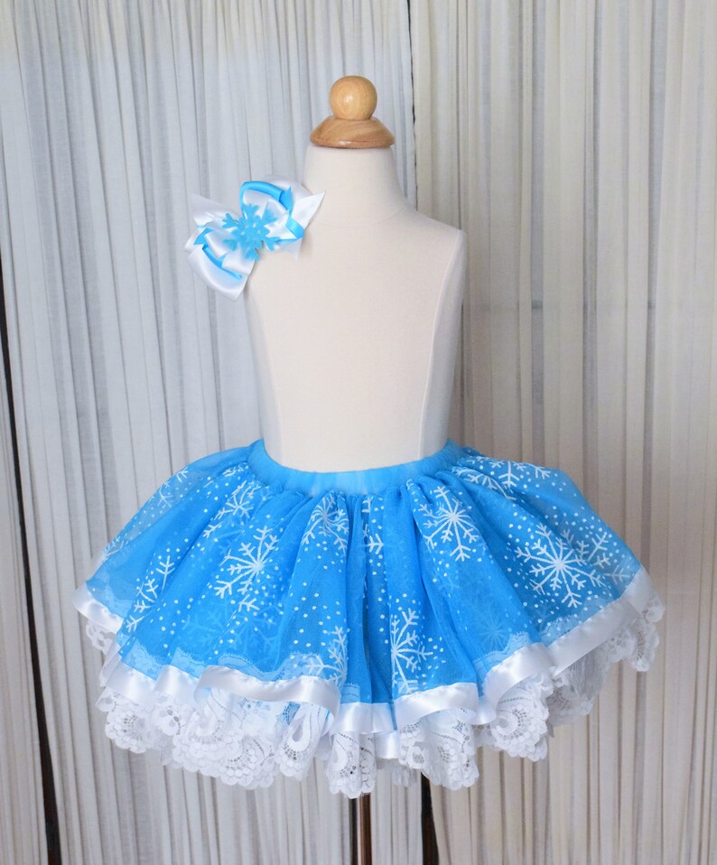 Winter Wonderland Birthday Tutu Winter Photo Prop Winter Birthday Tutu Snowflake Tutu Winter Onederland Tutu Lace Tutu