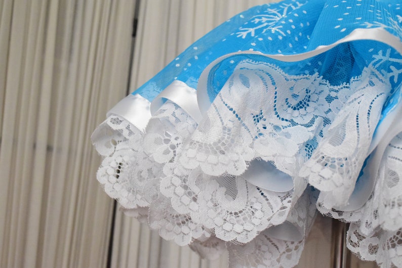 Winter Wonderland Birthday Tutu Winter Photo Prop Winter Birthday Tutu Snowflake Tutu Winter Onederland Tutu Lace Tutu