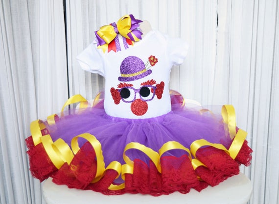 Halloween Costume Girls Clown Costume Circus Tutu Clown | Etsy