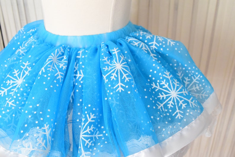 Winter Wonderland Birthday Tutu Winter Photo Prop Winter Birthday Tutu Snowflake Tutu Winter Onederland Tutu Lace Tutu