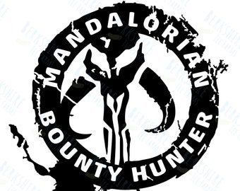 The Mandalorian Bounty Hunter Sticker