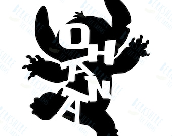 Lilo und Stitch Ohana Aufkleber