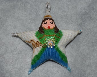 Hallelujah Angel Peyote 3-D Star Pattern