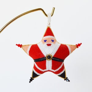 Peyote 3-D Santa Star-Medium Pattern image 4